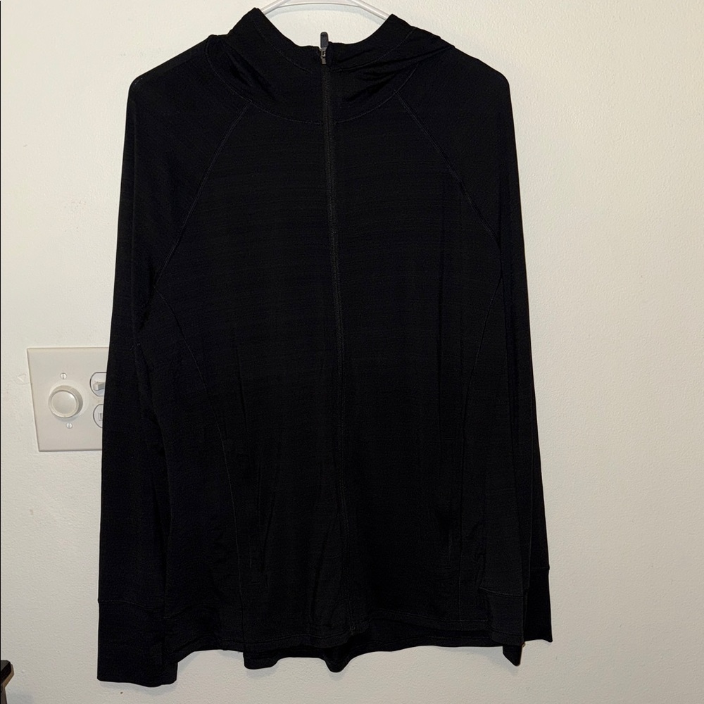 Athleta Black Full-Zip Hoodie Women’s Plus Size‎ 1X